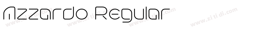 Azzardo Regular字体转换